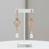 CUBIC ZIRCONIA COLLECTION - ENCHANTING EARRINGS - ROSE GOLD CZER344