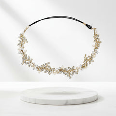 Luxe Embellished Hairvine HP8- SASSB - 14K Gold Plated