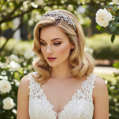 ELITE COLLECTION - Enchanting Pearl Tiara - Tiara 12 (SILVER)