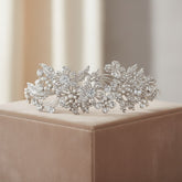 ELITE COLLECTION - Enchanting Pearl Tiara - Tiara 12 (SILVER)