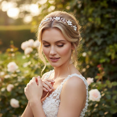 SASSB Collection - Opulence Floral Hairvine HP136 (Silver)