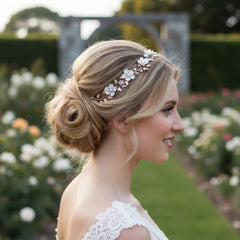 SASSB Collection - Opulence Floral Hairvine HP136 (Silver)