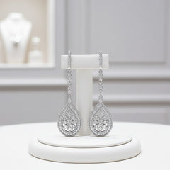 Cubic Zirconia Collection - Vintage Inspired Earrings - CZER386)