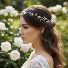 Chic Freshwater Pearl Hairvine - ROSE GOLD SASSB