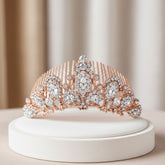 PRECIOUS CRYSTAL TIARA COMB - CLEAR (S-TIARA 1) ROSE GOLD