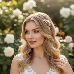 Vera Pearl Hair Comb - SASSB -ROSE GOLD (HC11)