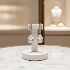 Cubic Zirconia Collection - Classic Sparkle Earrings - CZER390