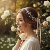 ATHENA COLLECTION - PEARL ROMANCE HAIR VINE - HP138 (PEARLS)