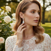 CUBIC ZIRCONIA COLLECTION - CRYSTAL SPLENDOUR EARRINGS - CZER393