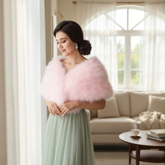 MARABOU FEATHER WRAP - CANDY FLOSS PINK (SG5)