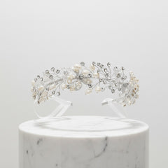 JASMINE - ROMANTIC VINE HEADPIECE -HP10 SASSB (SILVER)