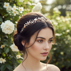 JASMINE - ROMANTIC VINE HEADPIECE - SASSB (ROSE GOLD)
