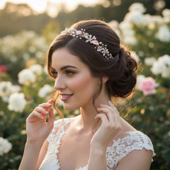 JASMINE - ROMANTIC VINE HEADPIECE - SASSB (ROSE GOLD)