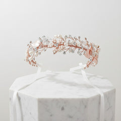 JASMINE - ROMANTIC VINE HEADPIECE - SASSB (ROSE GOLD)