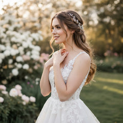 ATHENA COLLECTION - MINI PEARL EMBELLISHED HAIRVINE - (HP139)