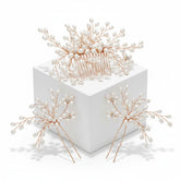 ATHENA COLLECTION - PEARL ROMANCE COLLECTION - Rose Gold (PIN33)