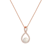 CUBIC ZIRCONIA COLLECTION - EXQUISITE NECKLACE (NK2) ROSE GOLD