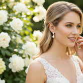CUBIC ZIRCONIA COLLECTION - PRECIOUS SHIMMER EARRINGS - GOLD ER325