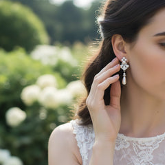 SASSB COLLECTION - EXQUISITE STARLET PEARL EARRINGS - SASSB -ER466