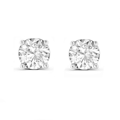 CUBIC ZIRCONIA COLLECTION - CLASSIC CRYSTAL NECKLACE SET - CZNK64 (SILVER)