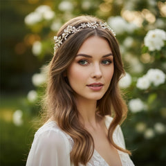 ATHENA COLLECTION - CRYSTAL STARLET HAIRVINE- HP142 GOLD