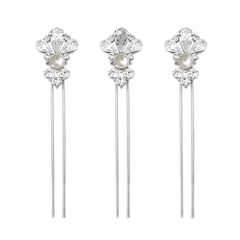 SASSB COLLECTION - EXQUISITE STARLET PEARL HAIR PIN SET HP45 SASSB