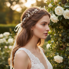 ATHENA COLLECTION - FLORAL ROMANCE HAIRVINE -HP135 GOLD