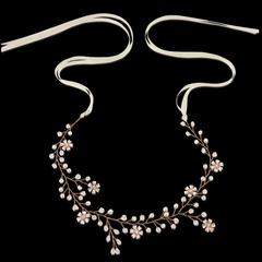 ATHENA COLLECTION - FLORAL ROMANCE HAIRVINE -HP135 ROSE GOLD