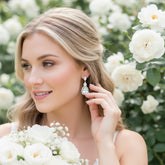 CUBIC ZIRCONIA COLLECTION - CRYSTAL TREASURE EARRINGS - CZER430