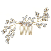ATHENA COLLECTION - GOLD ELEGANCE HAIRCOMB - (HC155)
