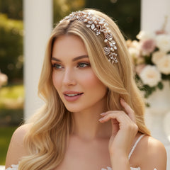 SASSB COLLECTION - ELISE EXQUISITE FLEXIBLE HEADPIECE HC31 - ROSE GOLD