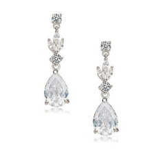 CUBIC ZIRCONIA COLLECTION - CRYSTAL SPARKLE EARRINGS - CZER431