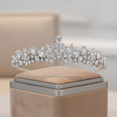 CUBIC ZIRCONIA COLLECTION - DIAMOND TREASURE TIARA AHB-8