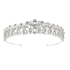 SASSB COLLECTION - CHRISTABEL LUXE TIARA 17 - SILVER