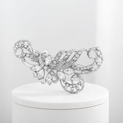 SASSB COLLECTION - ENCHANTING BEAUTY HAIR CLIP - HC37-SILVER