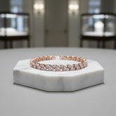 CUBIC ZIRCONIA COLLECTION - CHIC CRYSTAL BRACELET - CZBRA26 (ROSEGOLD)