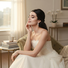 CUBIC ZIRCONIA COLLECTION - STARLET TREASURE EARRINGS - CZER432