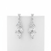 CUBIC ZIRCONIA COLLECTION - DAINTY SPARKLE DROP EARRINGS - CZER441