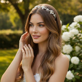 SASSB COLLECTION - GLITZY STARLET HEADBAND -HDB43- SILVER