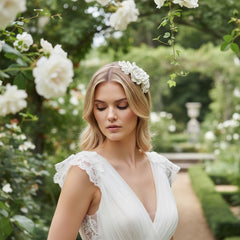 SASSB COLLECTION - AMELIE CHIC HEADBAND HDB39- IVORY