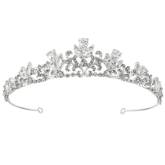 SASSB COLLECTION - ARABELLA COUTURE- TIARA 14 - SILVER