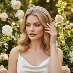 SASSB COLLECTION - ARABELLA COUTURE- TIARA 14 - SILVER
