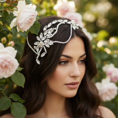 SASSB COLLECTION - CHLOE INSPIRED HEADPIECE -HP6- SILVER