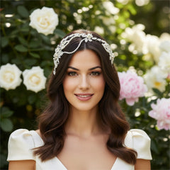 SASSB COLLECTION - CHLOE INSPIRED HEADPIECE -HP6- SILVER