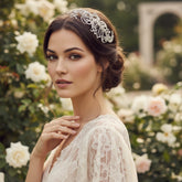 SASSB COLLECTION - VINTAGE EXTRAVAGANCE HEADPIECE HC33 - SILVER