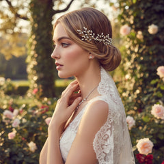 ATHENA COLLECTION - GOLD ELEGANCE HAIRCOMB - (HC155)
