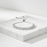 CZ COLLECTION - CLASSIC CRYSTAL BRACELET - CZBRA29 SILVER