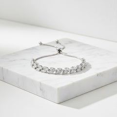 CZ COLLECTION - CLASSIC CRYSTAL BRACELET - CZBRA29 SILVER