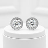 CUBIC ZIRCONIA COLLECTION - CZ CRYSTAL CLIP-ON EARRINGS - CZER435