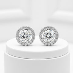 CUBIC ZIRCONIA COLLECTION - CZ CRYSTAL CLIP-ON EARRINGS - CZER435